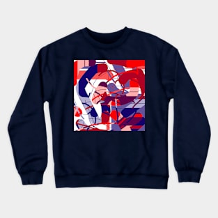 Red, blue and purple Crewneck Sweatshirt